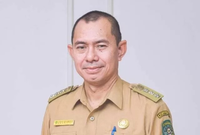 Kepala Desa Kedang Ipil, Kuspawansyah saat diwawancara awak media