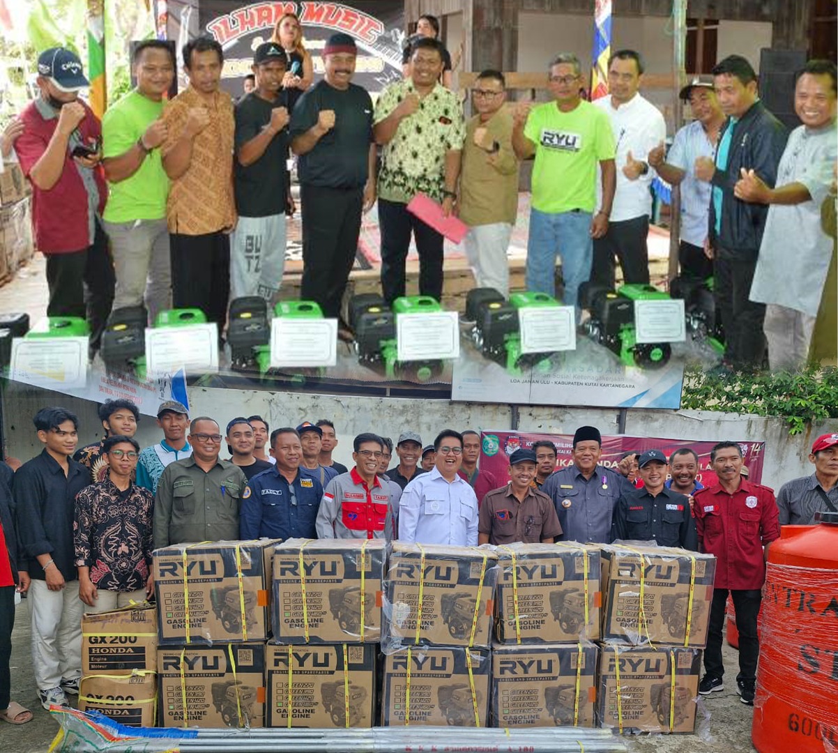 Bantuan Bupati dan Wakil Bupati kepada nelayan produktif