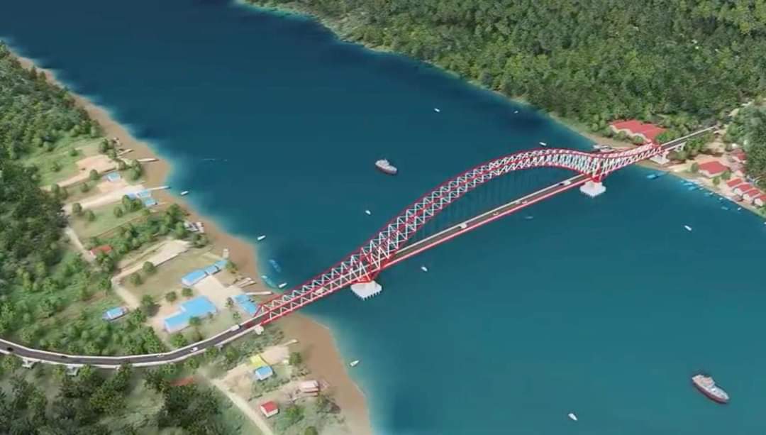 Desain pembangunan Jembatan Sebulu / Istimewa