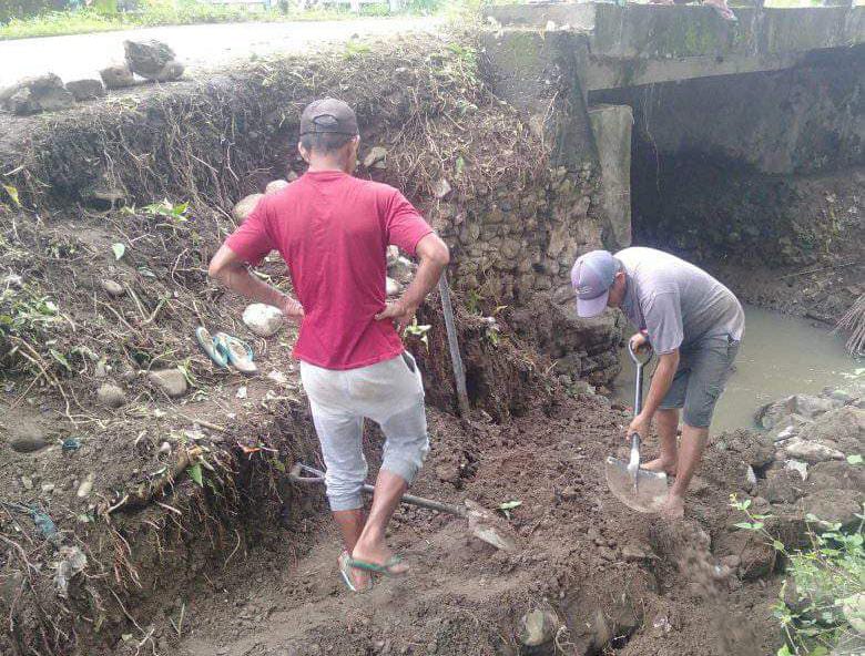 Normalisasi drainase Kelurahan Baru / Istimewa