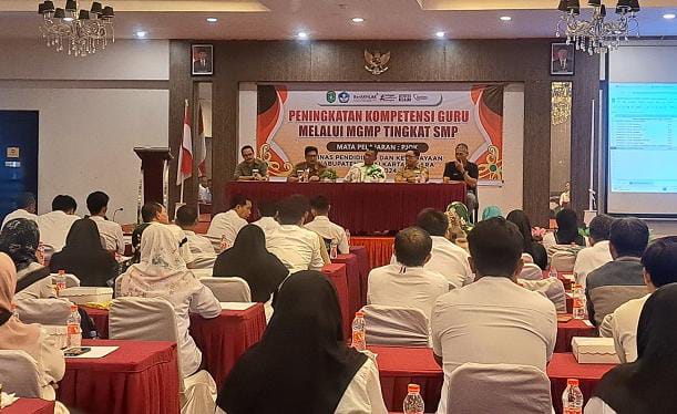 Suasana Musyawarah Guru Mata Pelajaran (MGMP) Pendidikan Jasmani Olahraga dan Kesehatan (PJOK) jenjang SMP / Istimewa