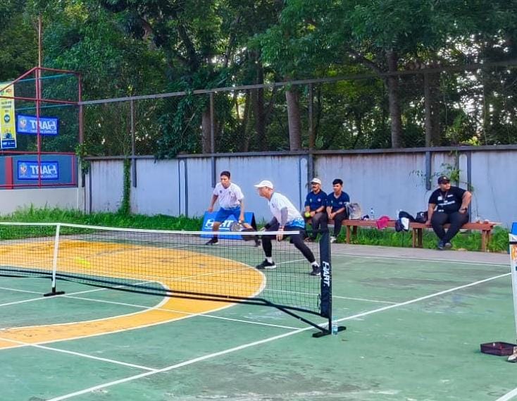 potret pertandingan pickleball di Kaltim.