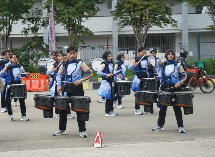 Pelepasan tim marching band Kaltim menuju Piala Raja Hamengkubuwono X 2024 di Yogyakarta.