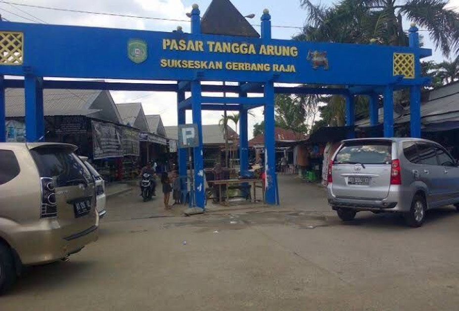 Pasar Tangga Arung, Tenggarong, Kukar yang perlahan mulai mengalami transformasi modern. (Ist)