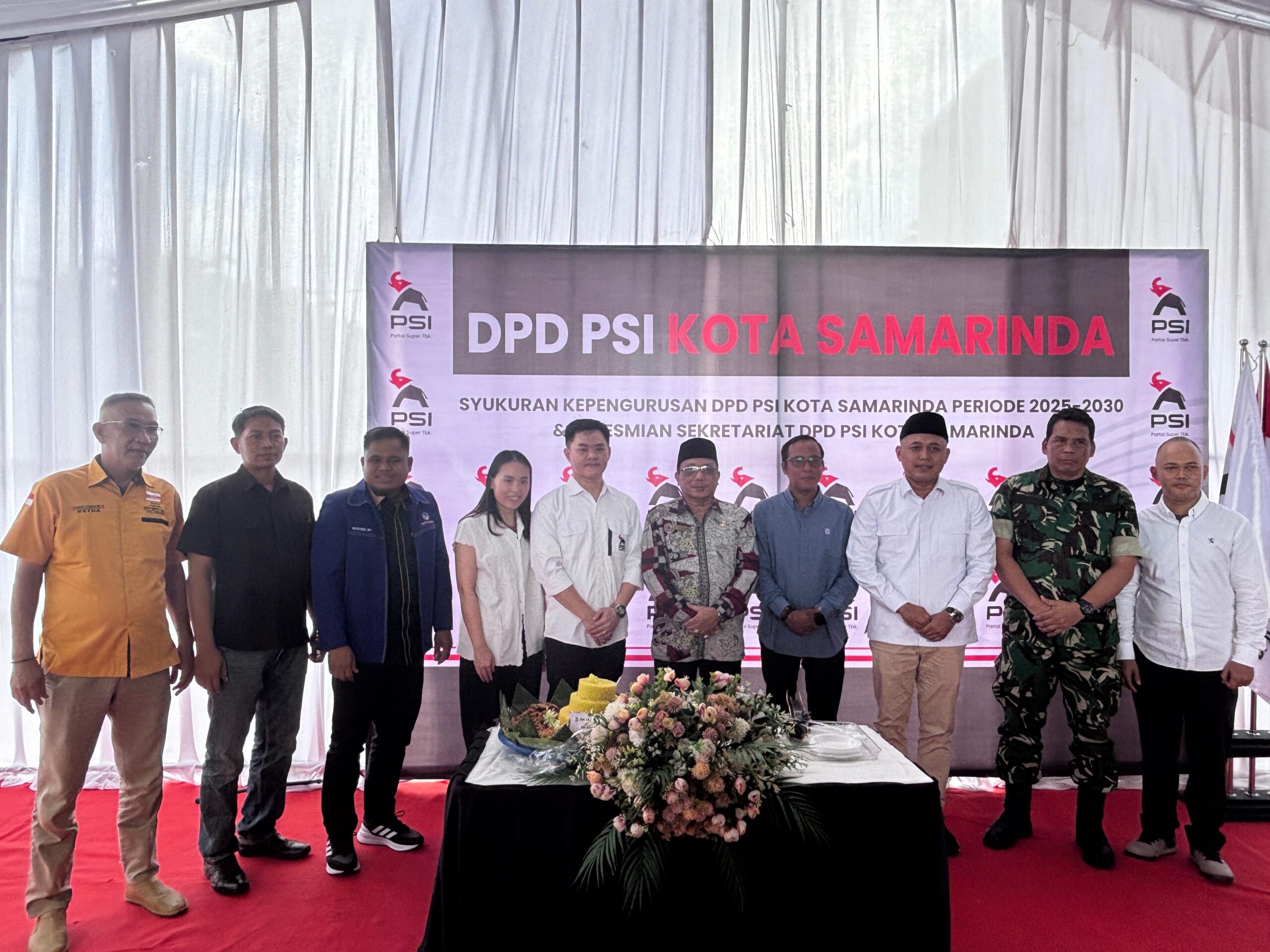 Peresmian kantor baru Partai Solidaritas Indonesia (PSI) Samarinda.