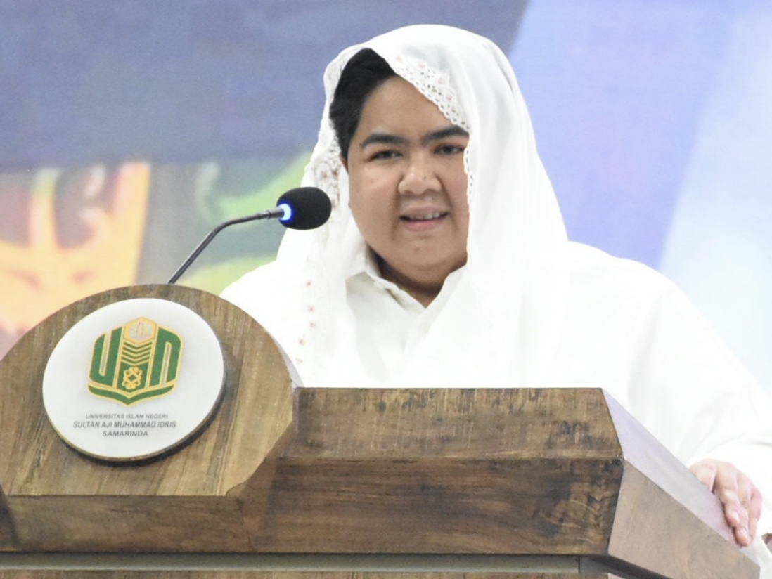 Ananda Emira Moeis Ajak Mahasiswa UINSI Jadi Generasi Tangguh dan Berpikir Kritis. (ist)