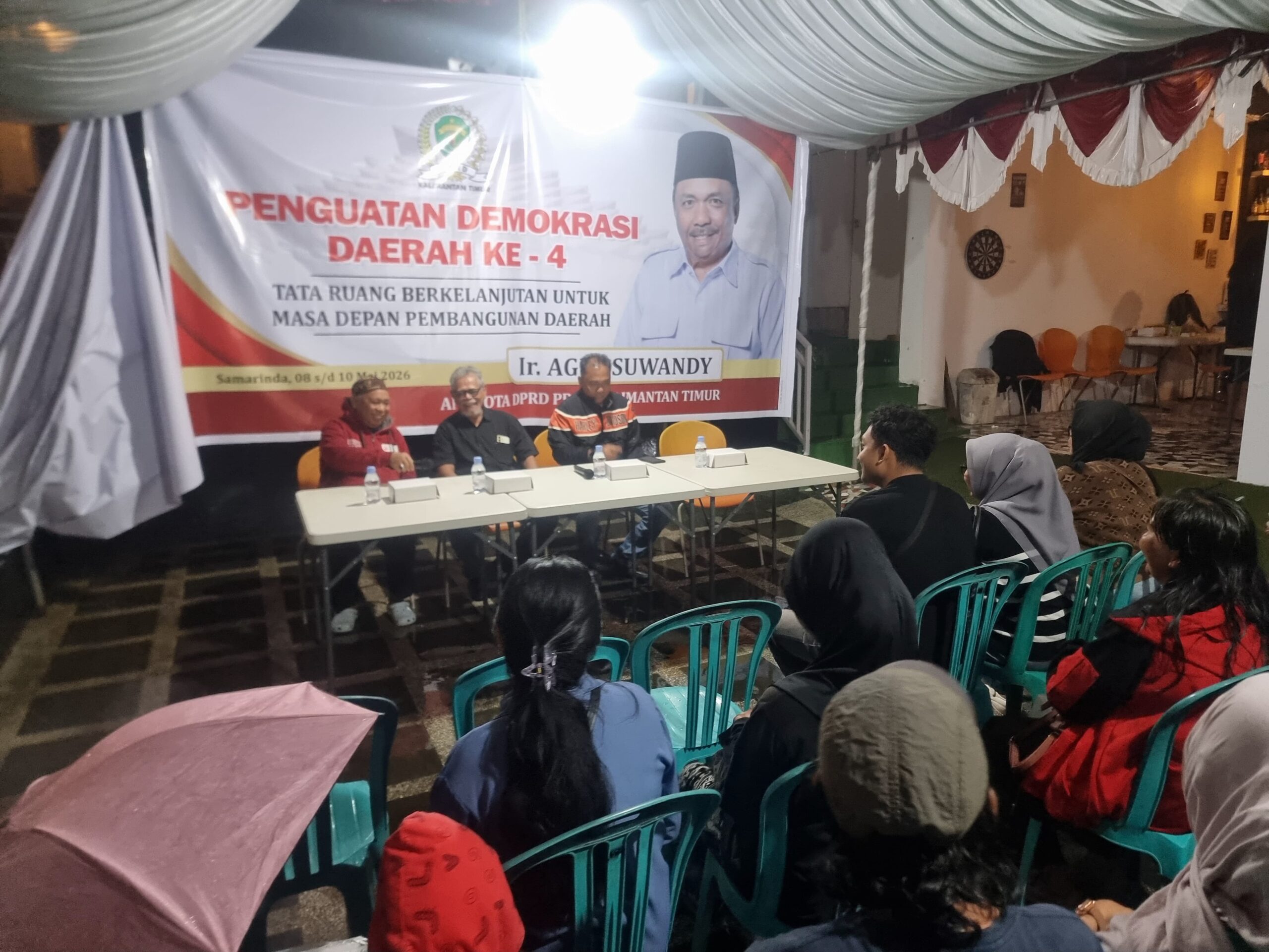 Anggota DPRD Kalimantan Timur, Agus Suwandy, dalam agenda Penguatan Demokrasi Daerah (PDD) ke-4 bertajuk Tata Ruang Berkelanjutan untuk Masa Depan Pembangunan Daerah.